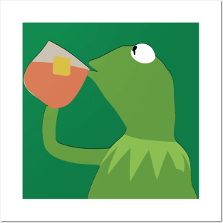 Kermit Tea Drawing Posters and Art